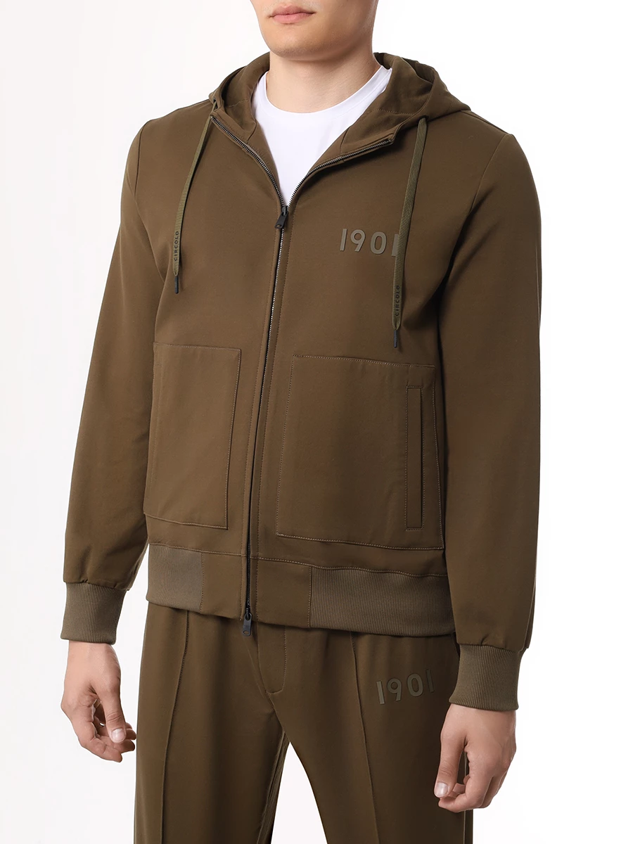 Костюм хлопковый CIRCOLO 1901 CN4496 345 GIUB/CN4497 345 PANT ASPARAGO Хаки  Фото 4