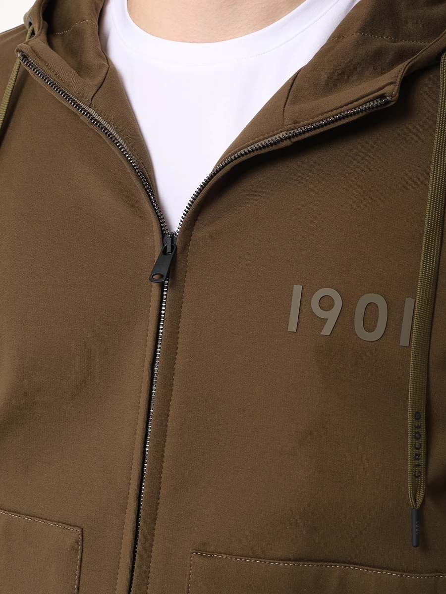 Костюм хлопковый CIRCOLO 1901 CN4496 345 GIUB/CN4497 345 PANT ASPARAGO Хаки  Фото 5