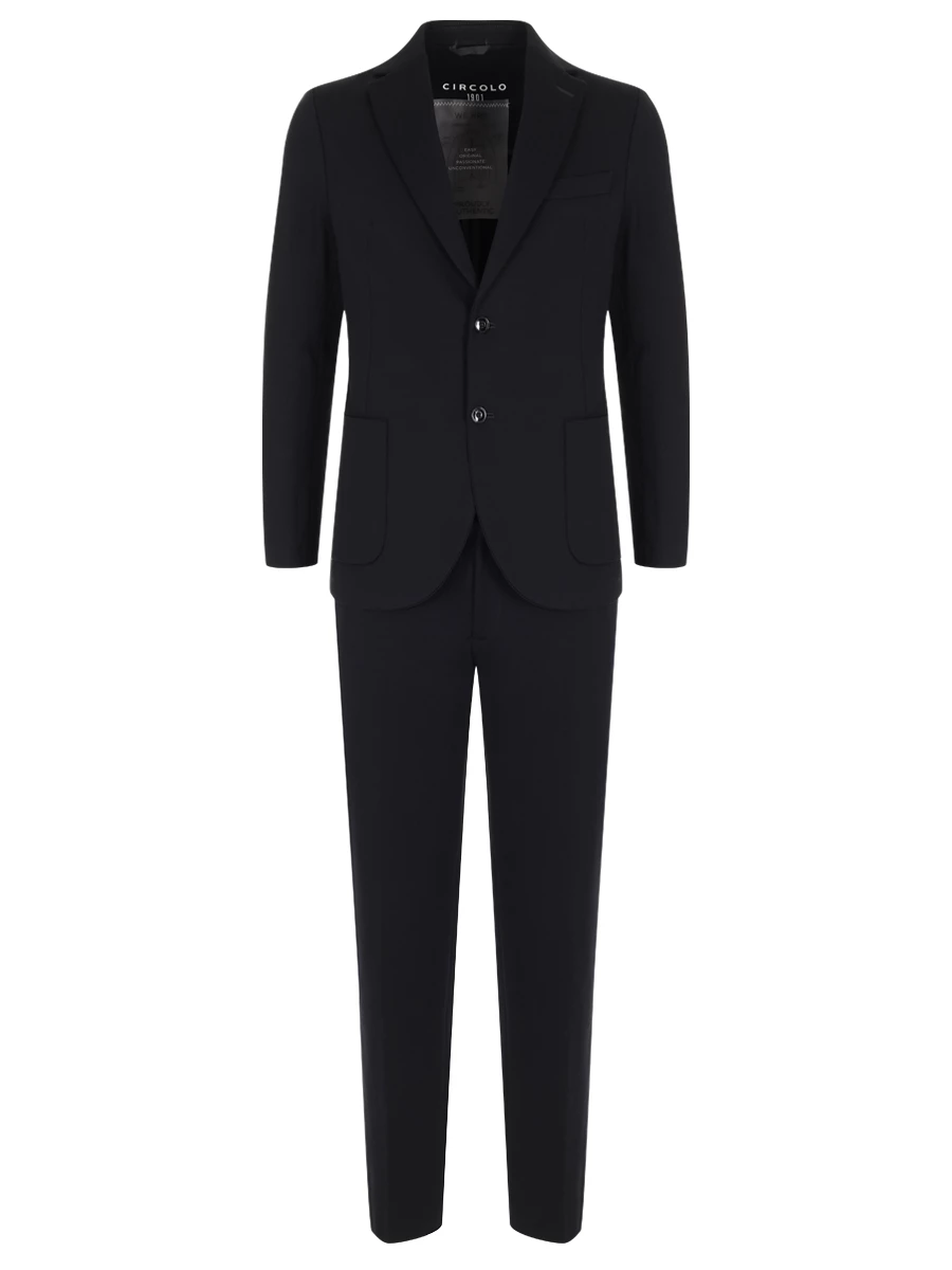 Костюм хлопковый CIRCOLO 1901 CN4494 001 GIACCA/CN4495 001 PANT NERO Черный 