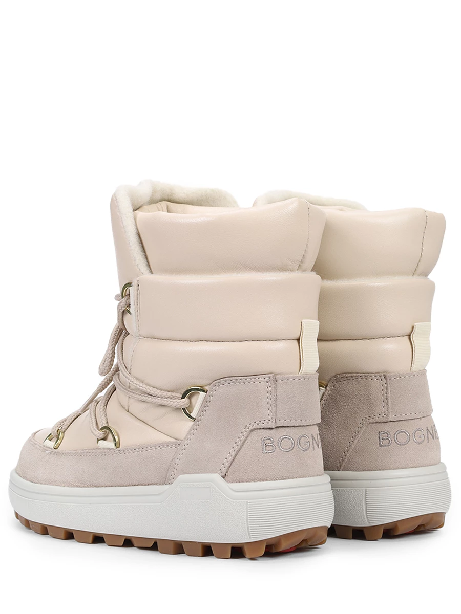 

Луноходы кожаные на меху Chamonix, Бежевый, 22446913 CHAMONIX S11A/004