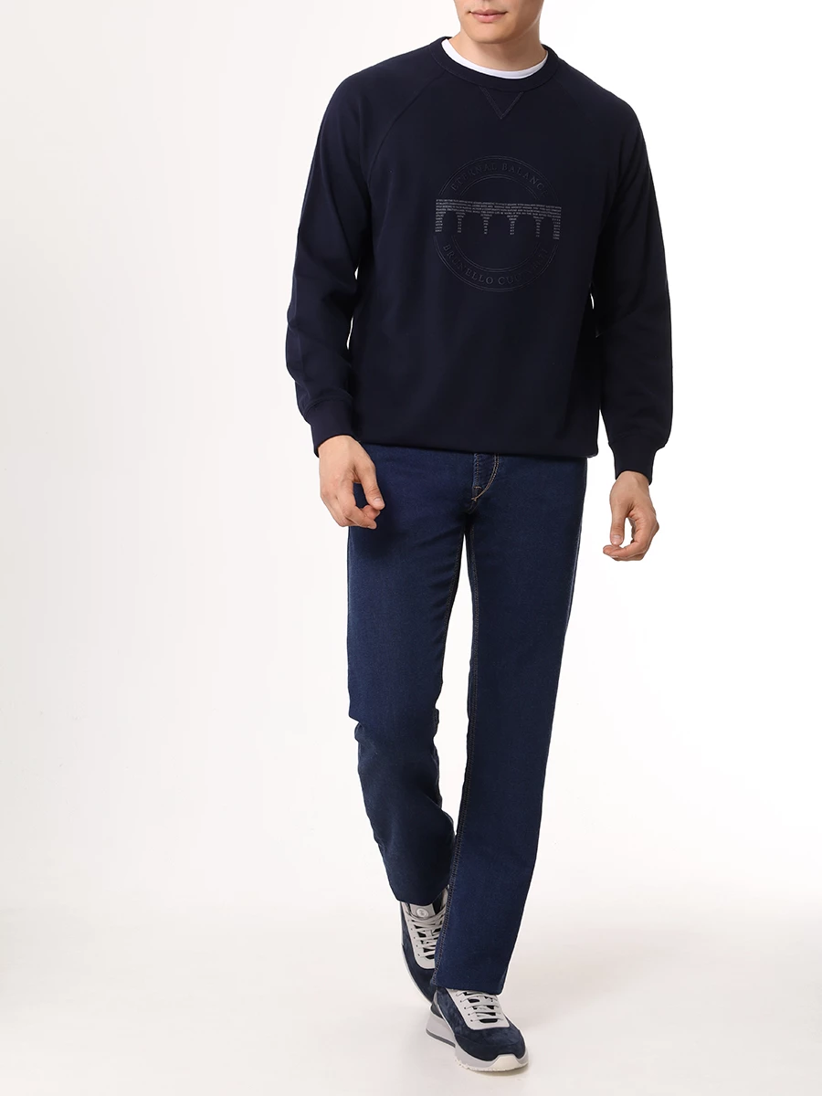 Джинсы Regular Fit хлопковые HANDPICKED 757/W1/RIMINI Синий  Фото 2
