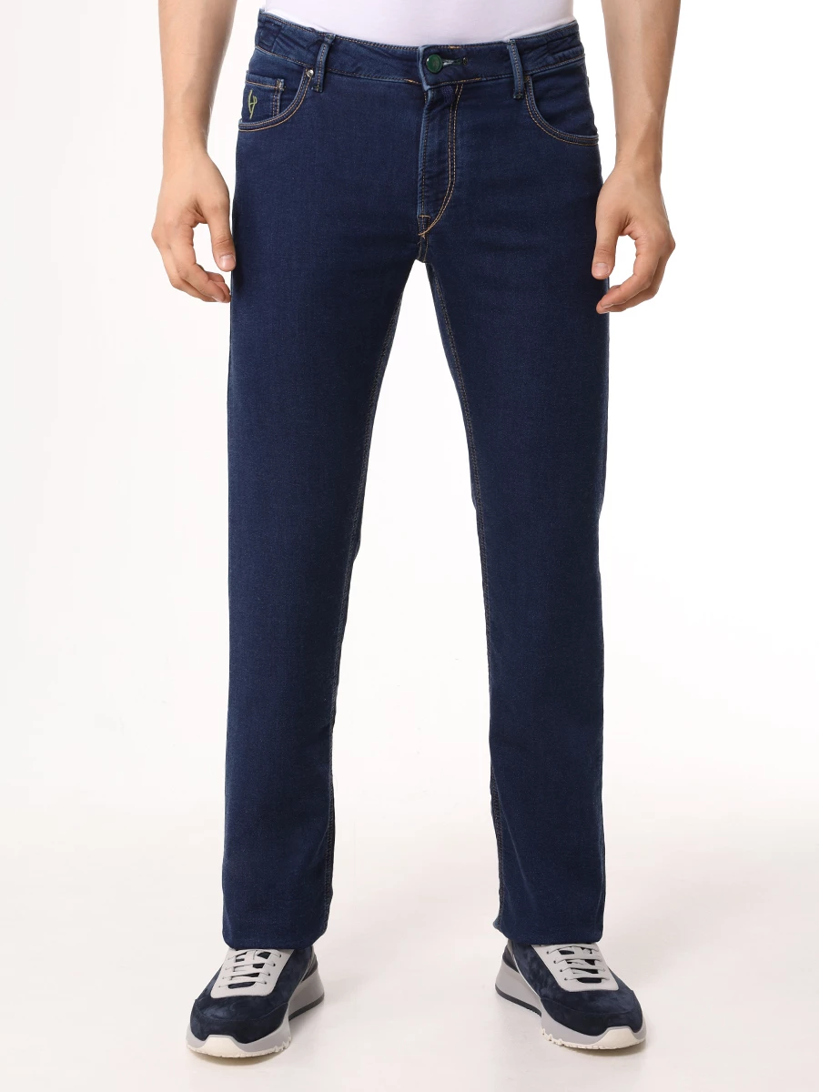 Джинсы Regular Fit хлопковые HANDPICKED 757/W1/RIMINI Синий  Фото 4
