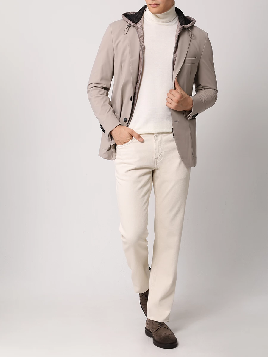 Пиджак с капюшоном FRADI TN5412/3/ST. JACKET GC Бежевый  Фото 2