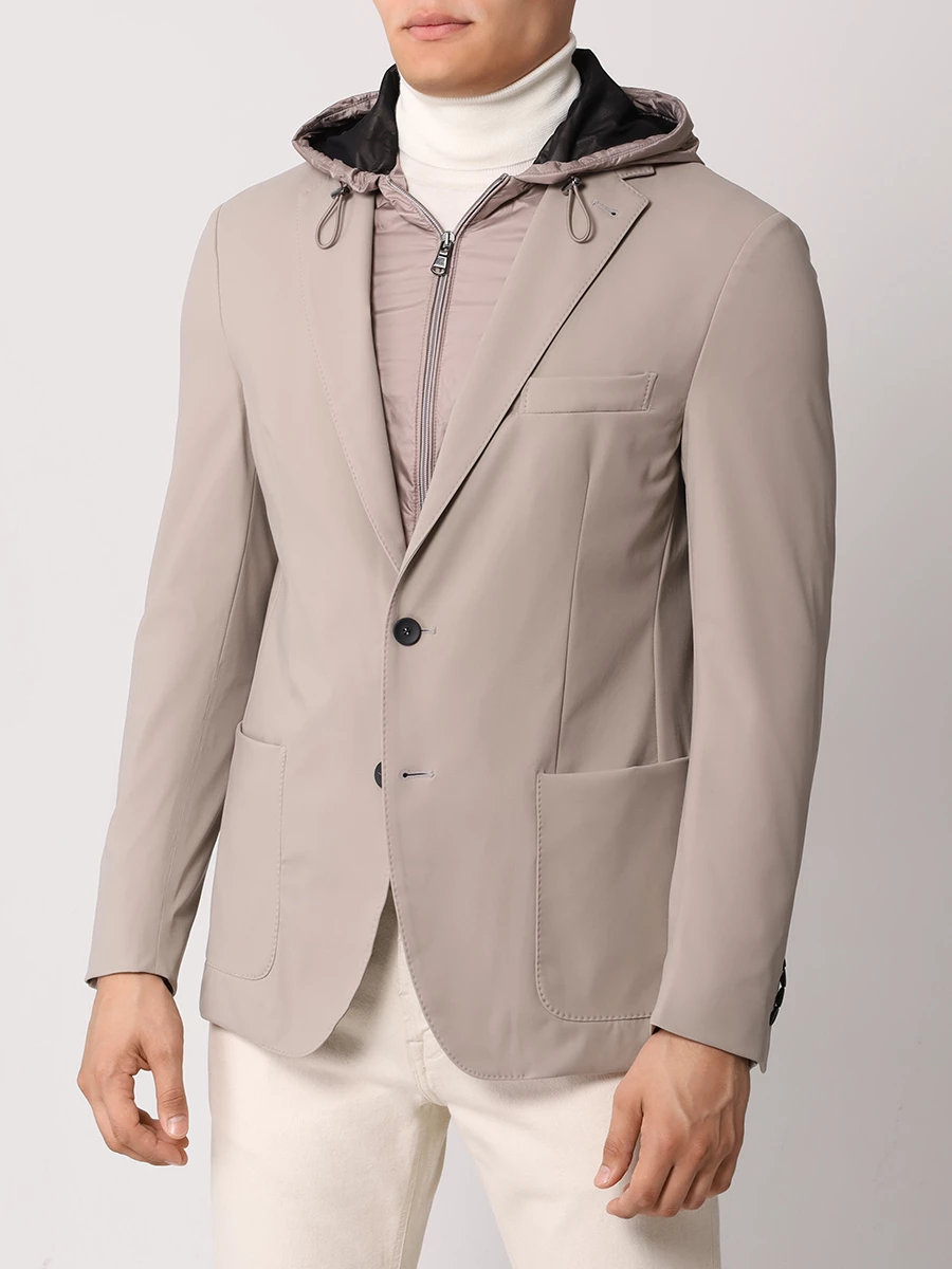 Пиджак с капюшоном FRADI TN5412/3/ST. JACKET GC Бежевый  Фото 4