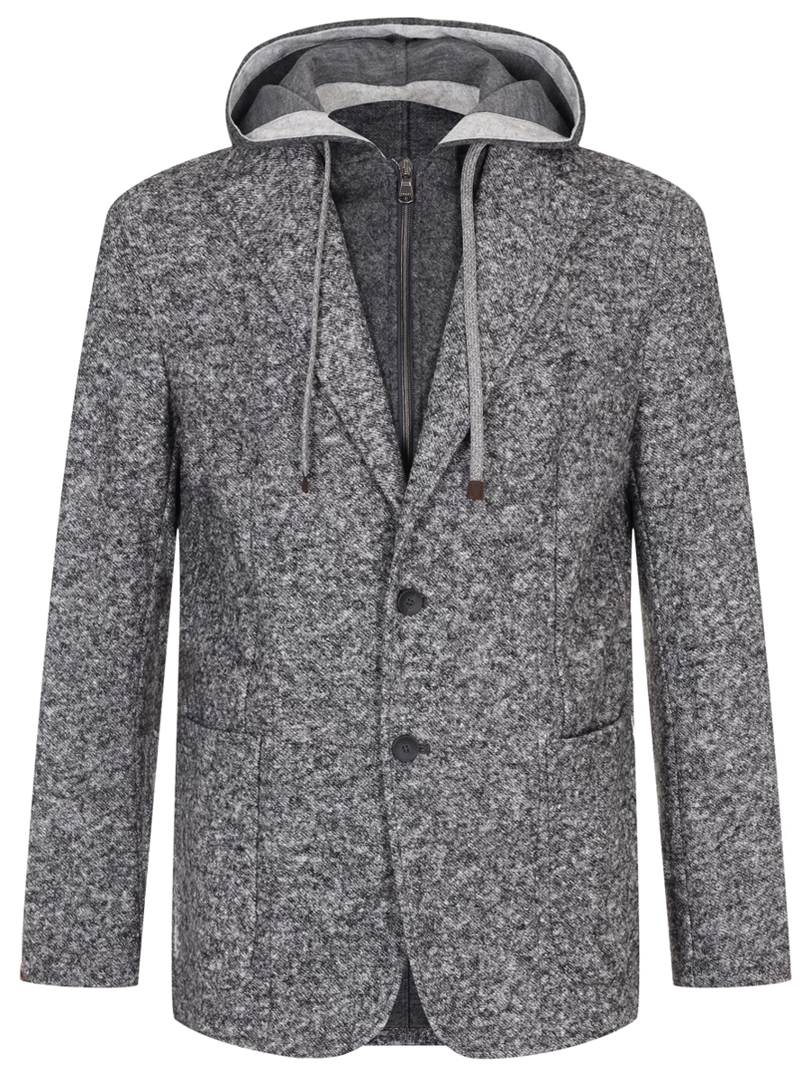 Пиджак с капюшоном FRADI 252WN6172/94/HOODPOST_KT Серый 