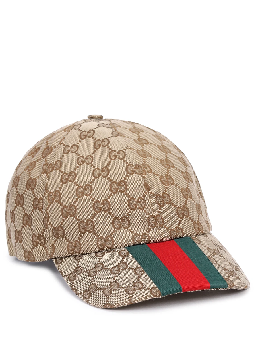 Бейсболка с принтом GUCCI 7890164HBA89784 Бежевый 