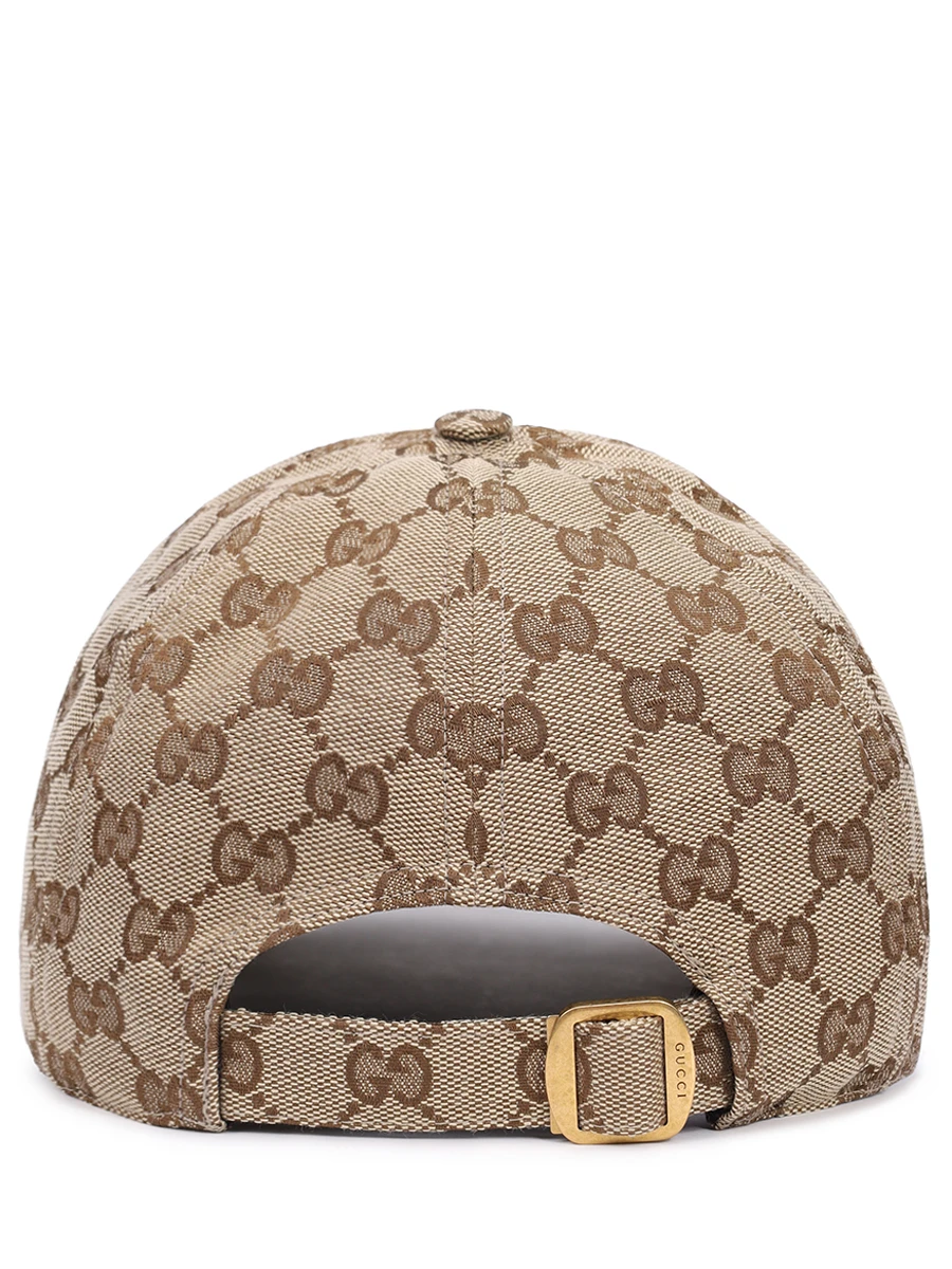 Бейсболка с принтом GUCCI 7890164HBA89784 Бежевый  Фото 2