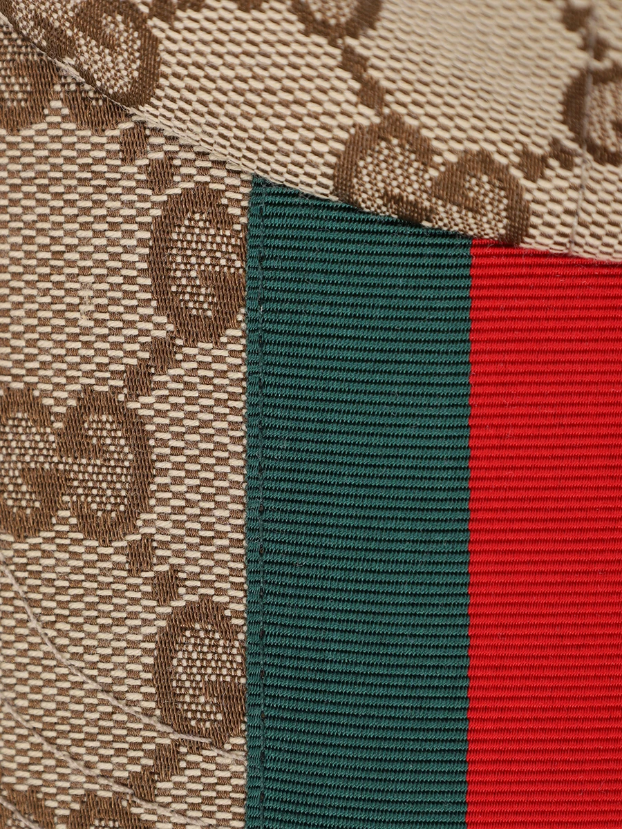 Бейсболка с принтом GUCCI 7890164HBA89784 Бежевый  Фото 3