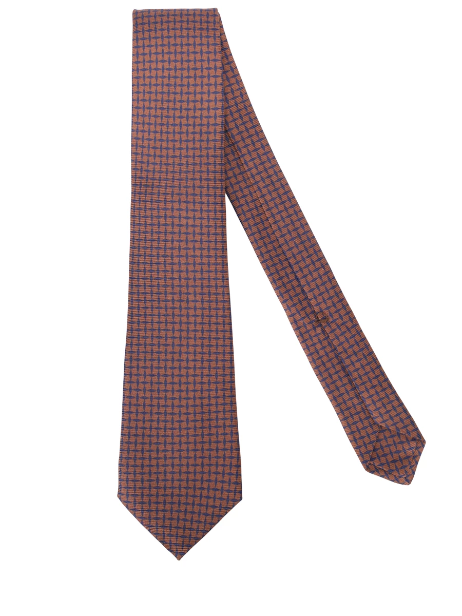 Галстук шелковый KITON UCRVKPC01L5208001 Темно Коричневый  Фото 2