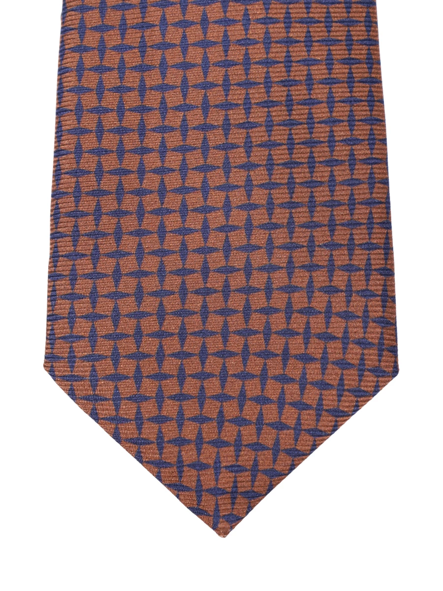 Галстук шелковый KITON UCRVKPC01L5208001 Темно Коричневый  Фото 3