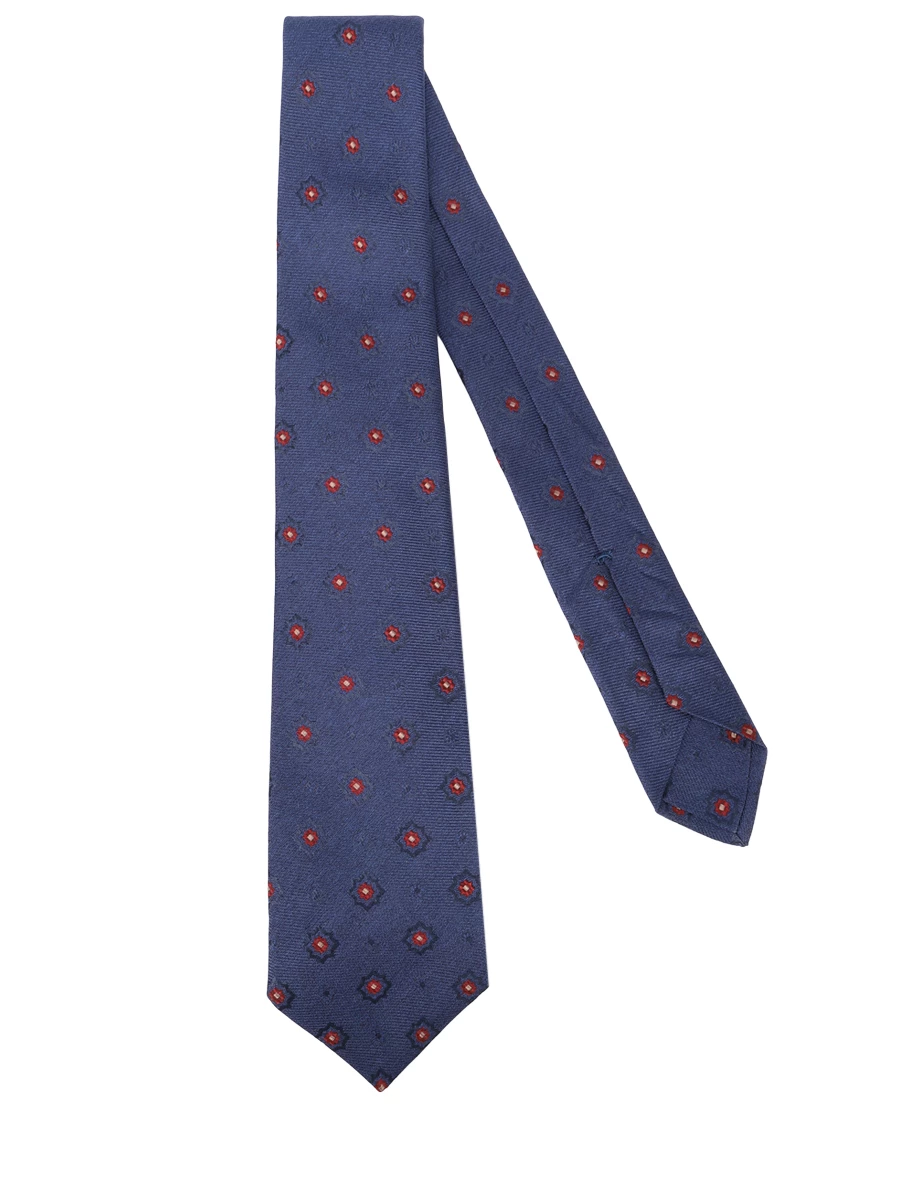 Галстук шелковый KITON UCRVKPC01L2401002 Узор Синий  Фото 2