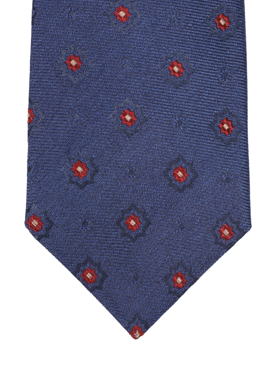 Галстук шелковый KITON UCRVKPC01L2401002 Узор Синий  Фото 3