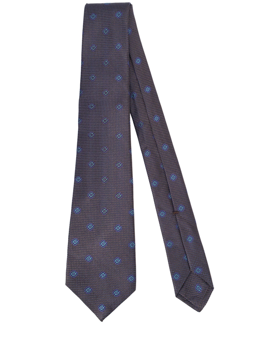 Галстук шелковый KITON UCRVKPC01L2008000 Коричневый  Фото 2