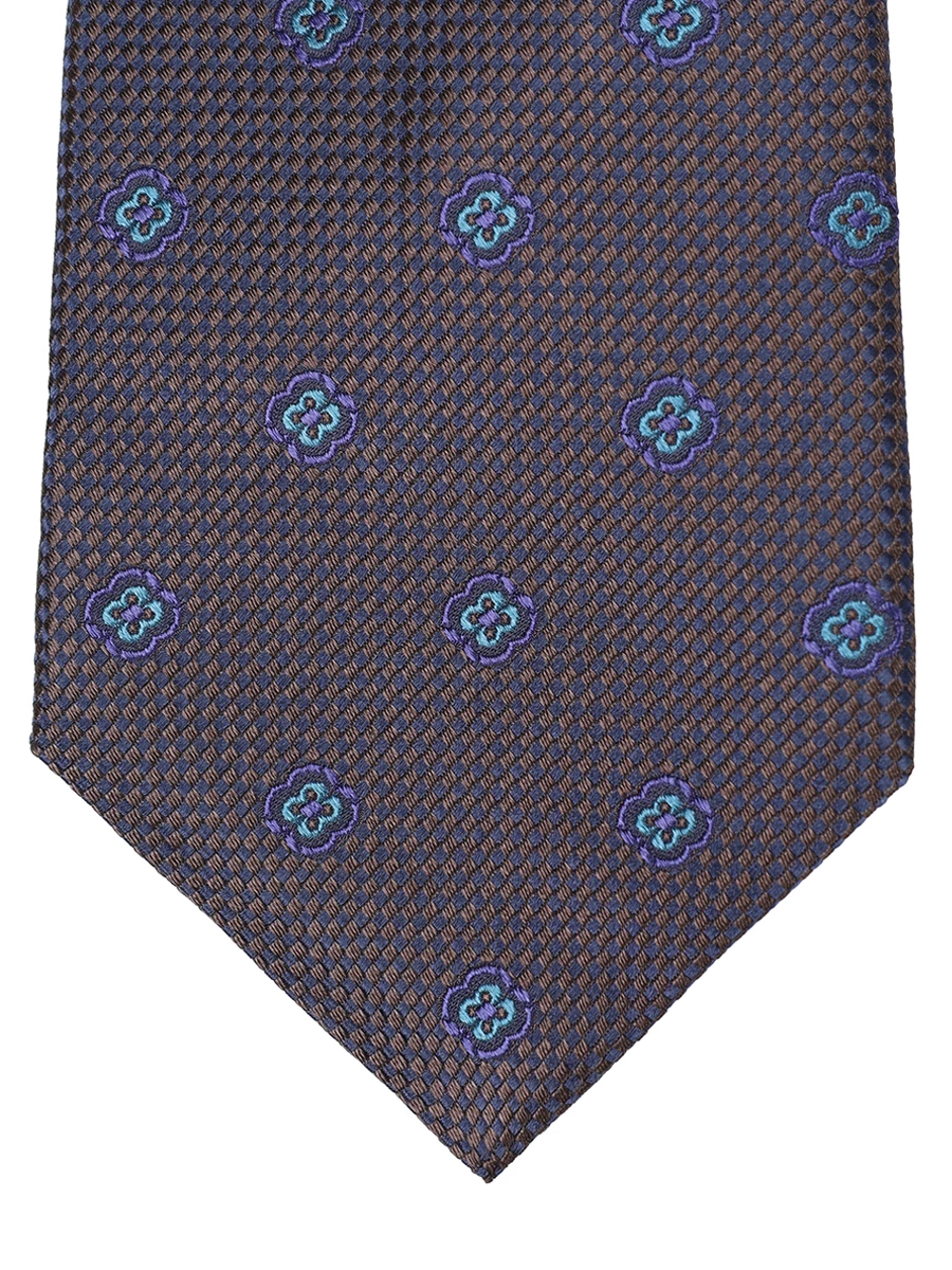 Галстук шелковый KITON UCRVKPC01L2008000 Коричневый  Фото 3