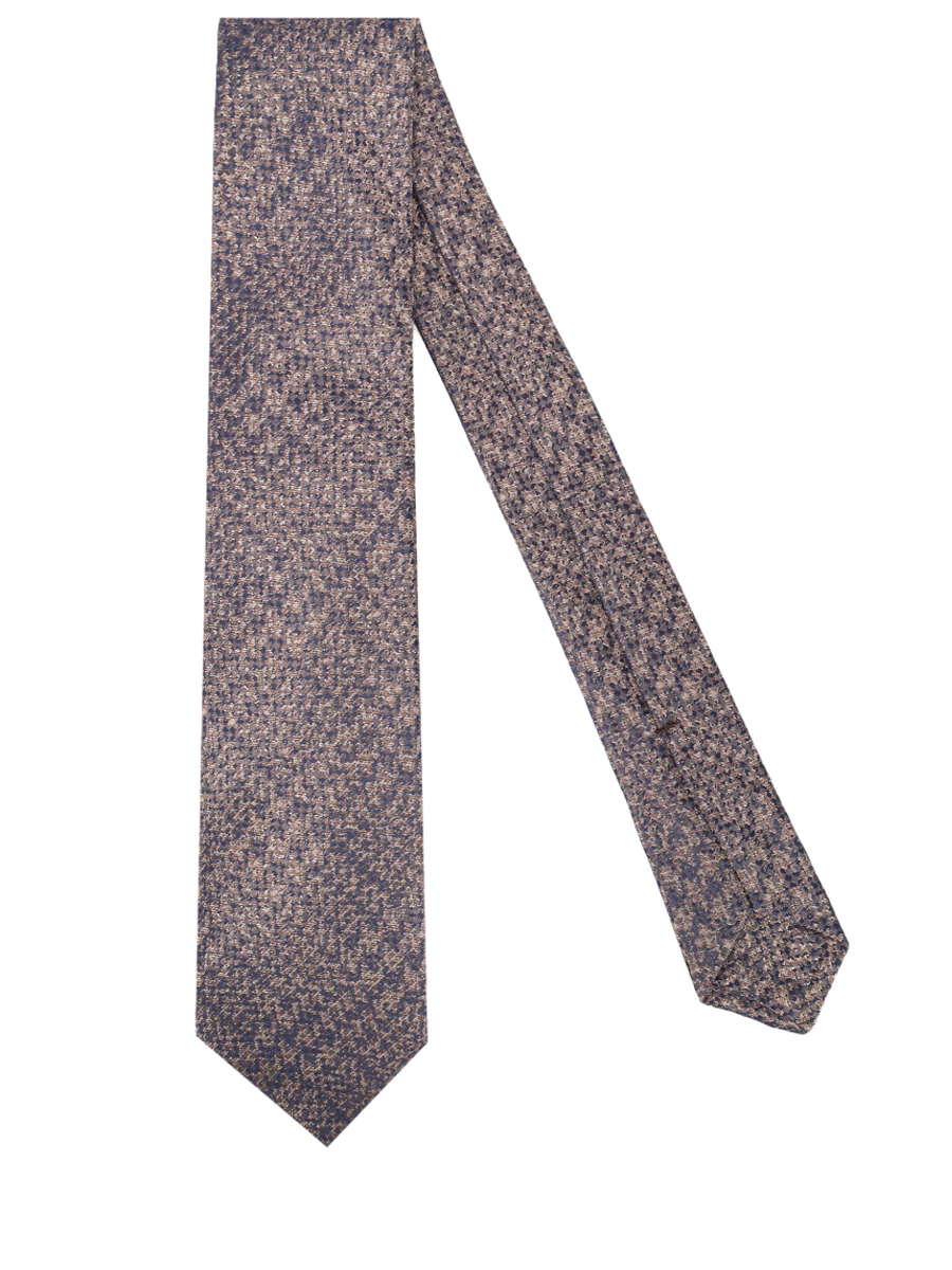 Галстук шелковый KITON UCRVKPC01L3109009 Бежевый  Фото 2