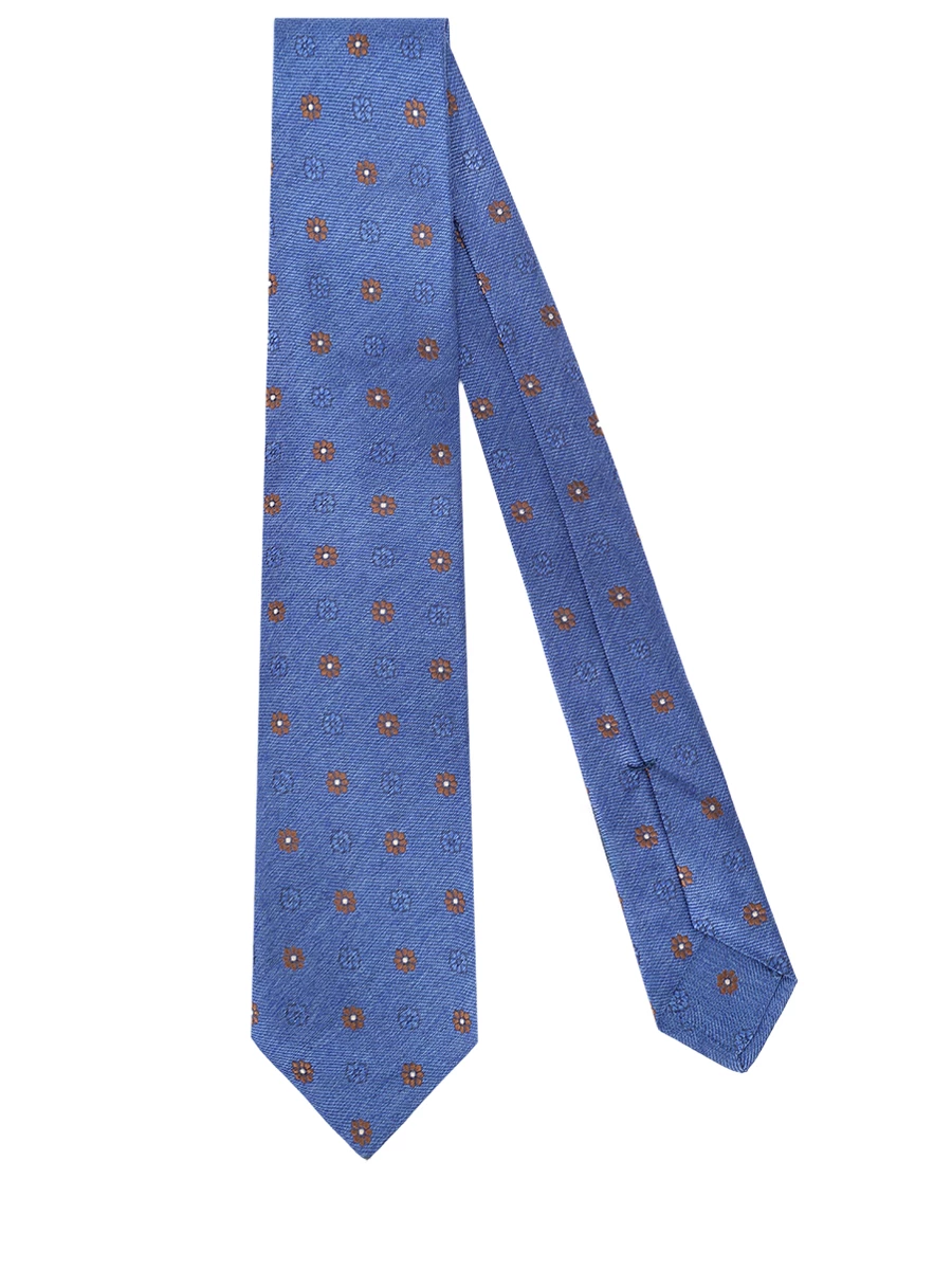 Галстук шелковый KITON UCRVKPC01L2801000 Голубой  Фото 2