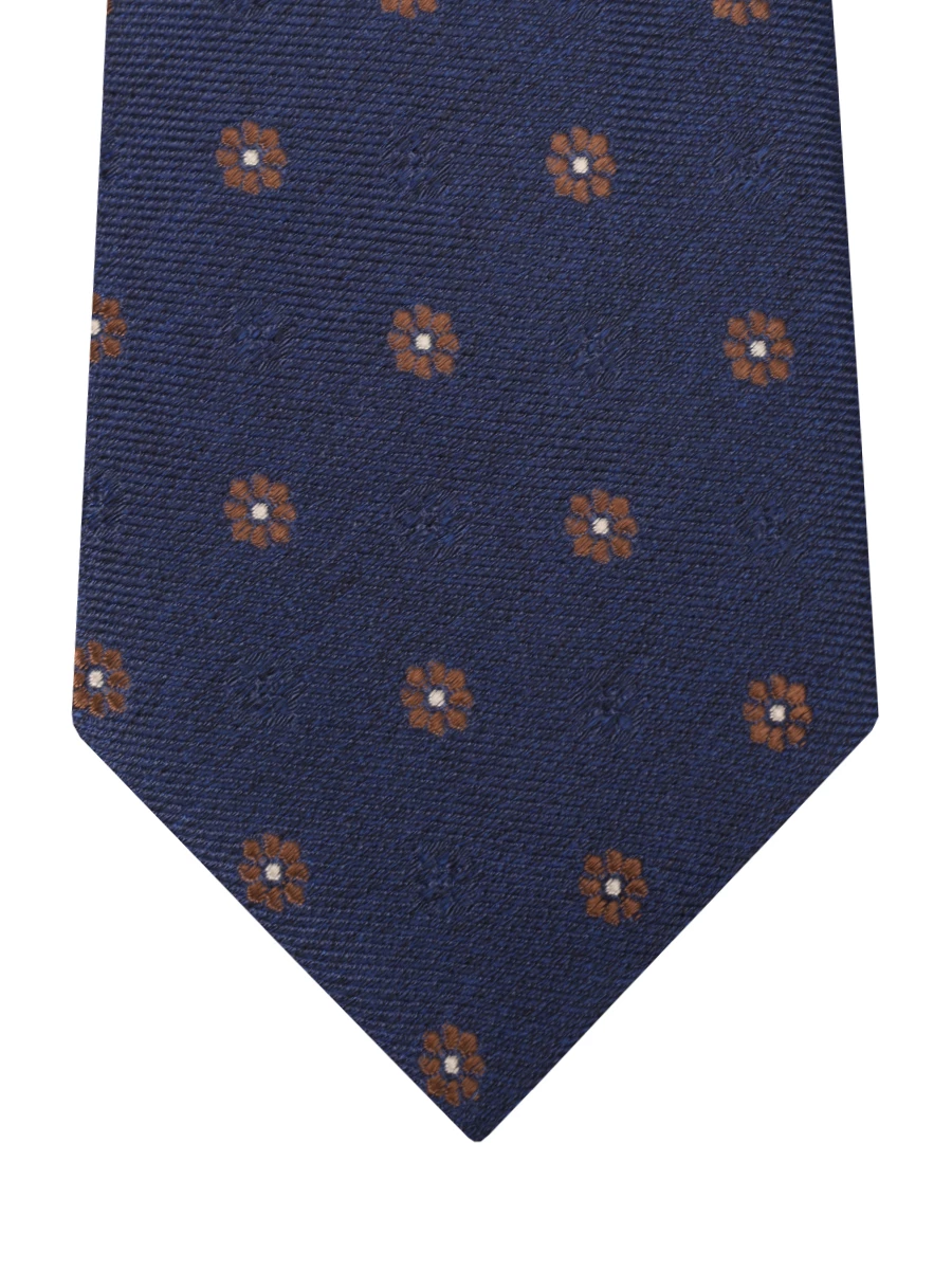 Галстук шелковый KITON UCRVKPC01L2803000 Узор Темно Синий  Фото 3