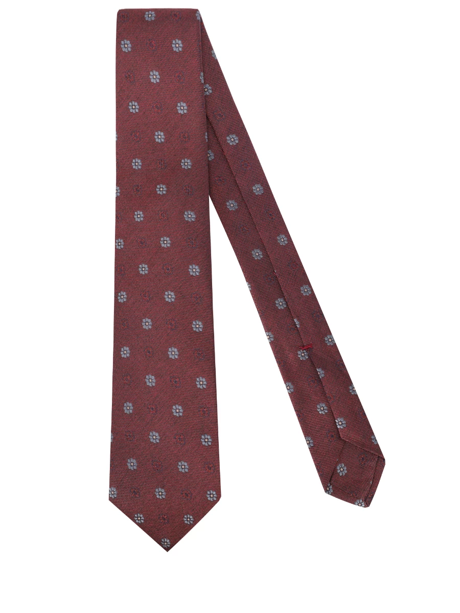 Галстук шелковый KITON UCRVKPC01L2804000 Бордовый  Фото 2