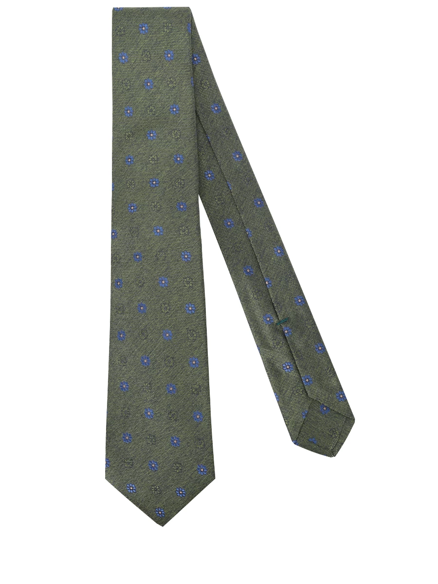 Галстук шелковый KITON UCRVKPC01L2805000 Зеленый  Фото 2