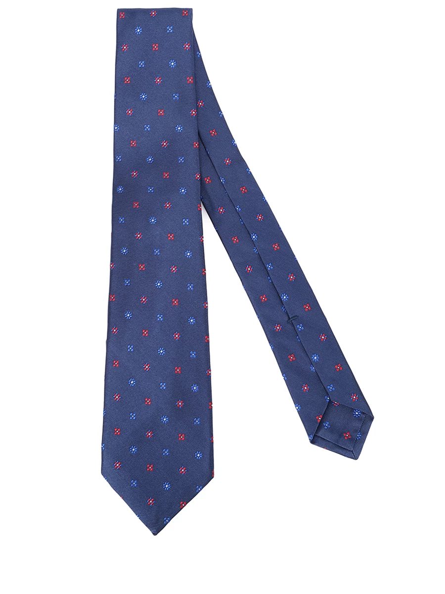 Галстук шелковый KITON UCRVKPC01L3502000 Темно Синий  Фото 2