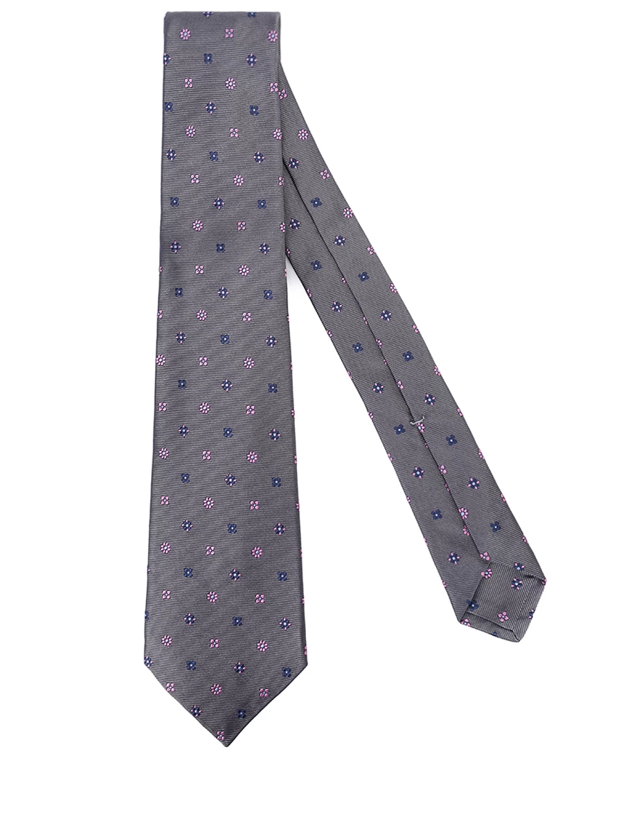 Галстук шелковый KITON UCRVKPC01L3508000 Серый  Фото 2