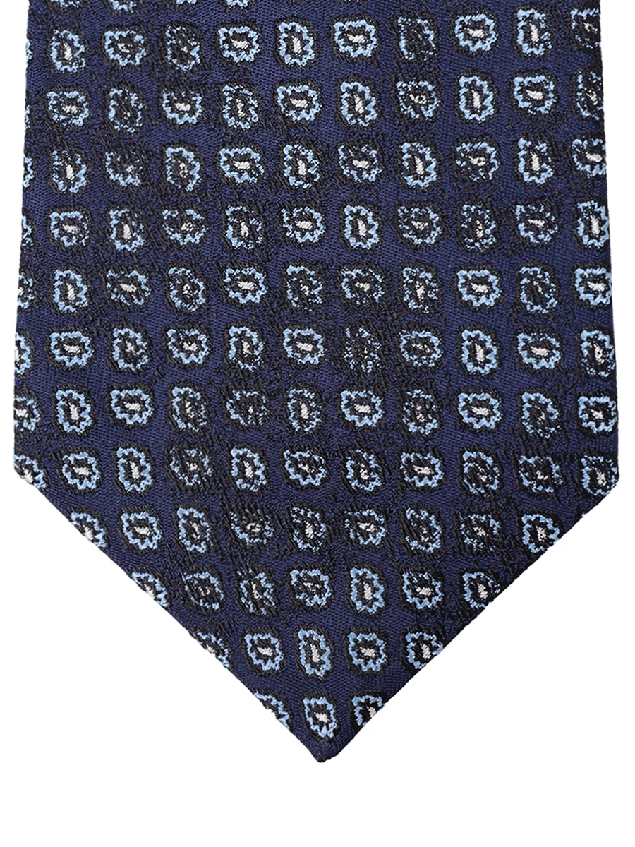 Галстук шелковый KITON UCRVKPC02L0002000 Узор Синий  Фото 3