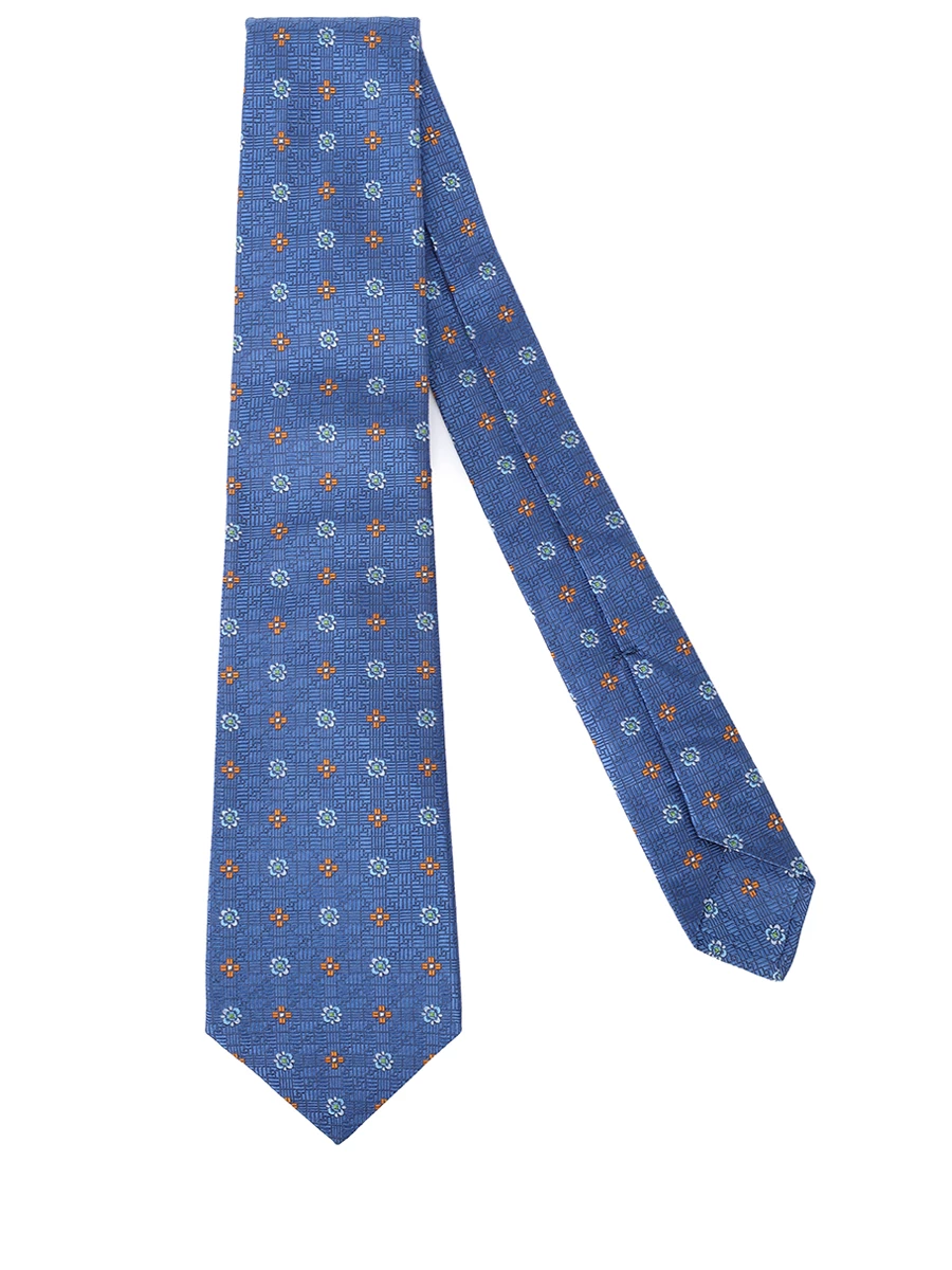 Галстук шелковый KITON UCRVKPC02L0202000 Голубой  Фото 2