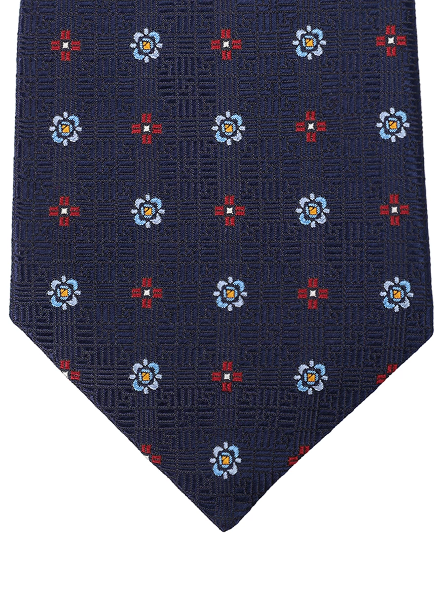 Галстук шелковый KITON UCRVKPC02L0203000 Узор Синий  Фото 3