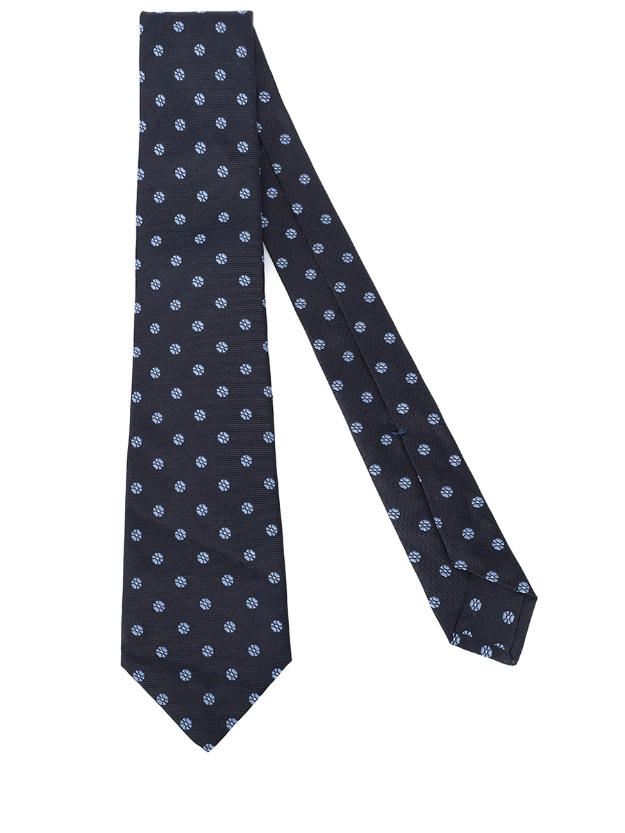 Галстук шелковый KITON UCRVKPC02L0401002 Темно Синий  Фото 2