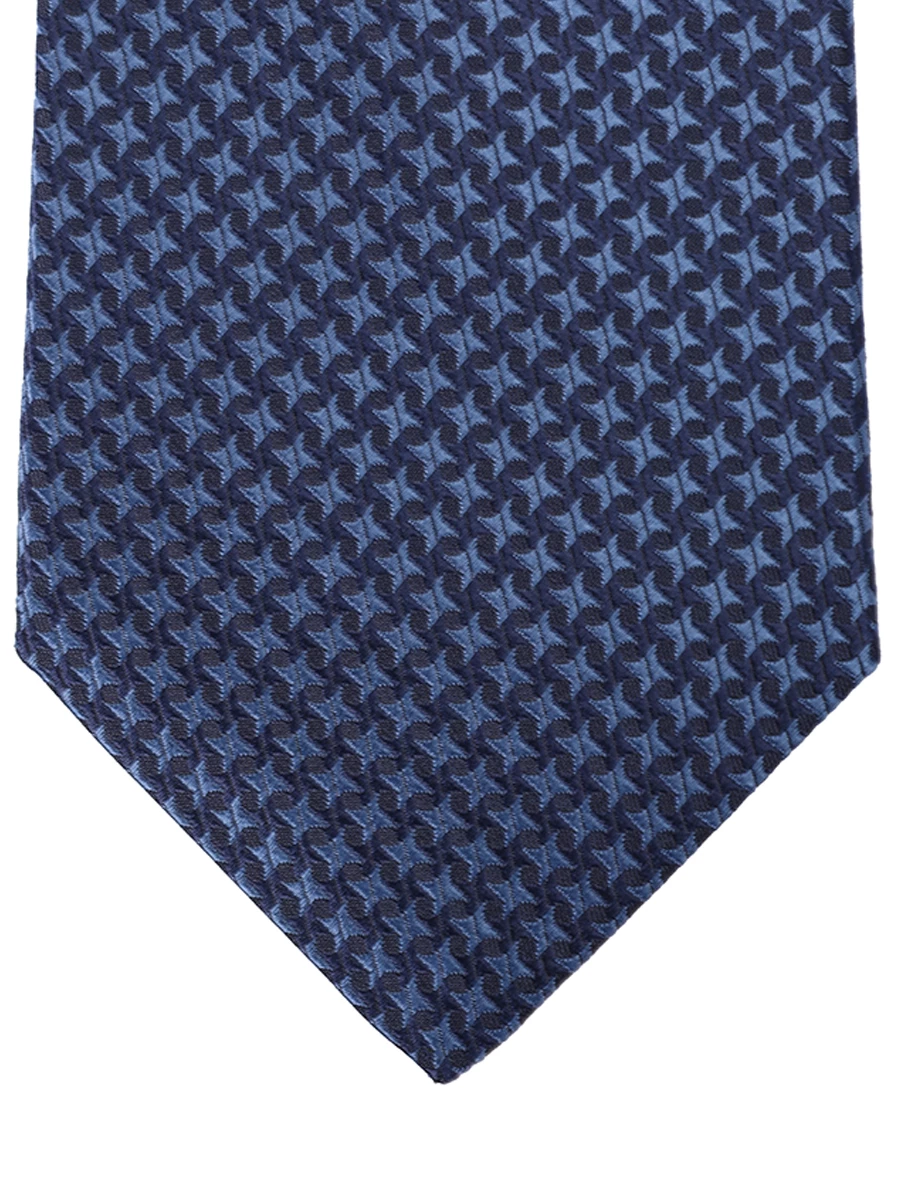 Галстук шелковый KITON UCRVKPC01L590200B Узор Синий  Фото 3