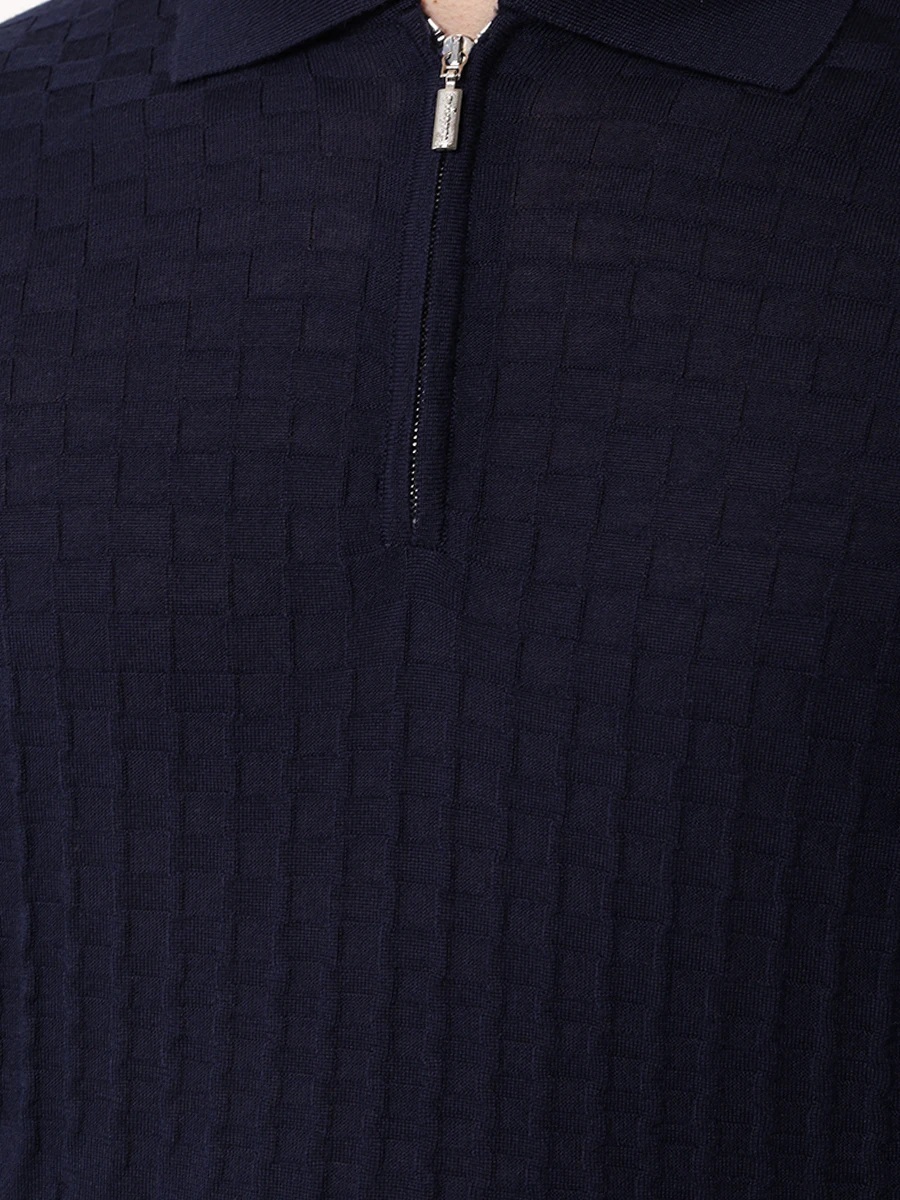 Поло из кашемира и шерсти CASTANGIA D14 Темно Синий  Фото 5