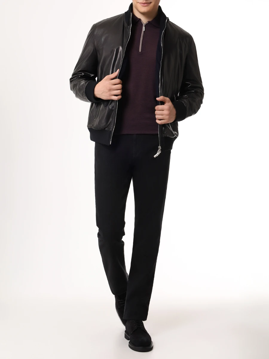 Куртка кожаная CASTANGIA MOD.9 Черный  Фото 2