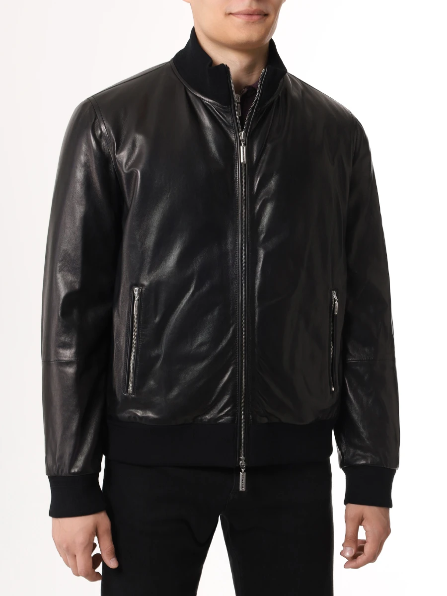 Куртка кожаная CASTANGIA MOD.9 Черный  Фото 4