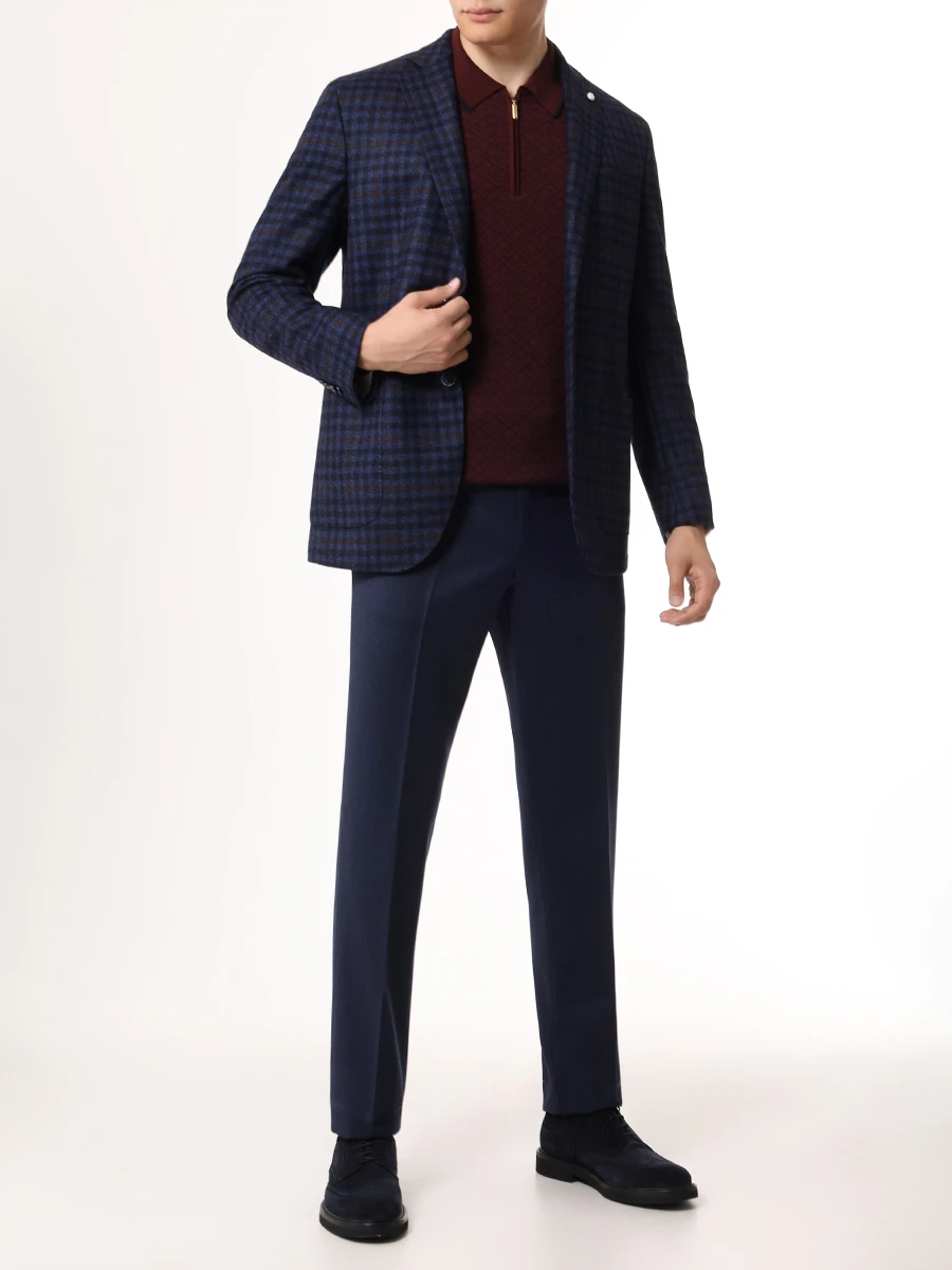 Поло шерстяное CASTANGIA CA15H21 STOCK SR Бордовый  Фото 2