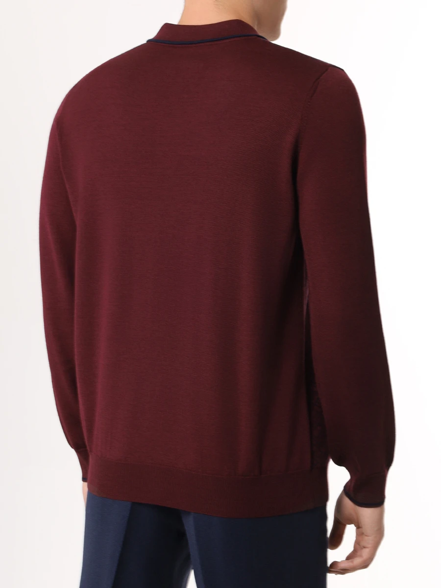 Поло шерстяное CASTANGIA CA15H21 STOCK SR Бордовый  Фото 3