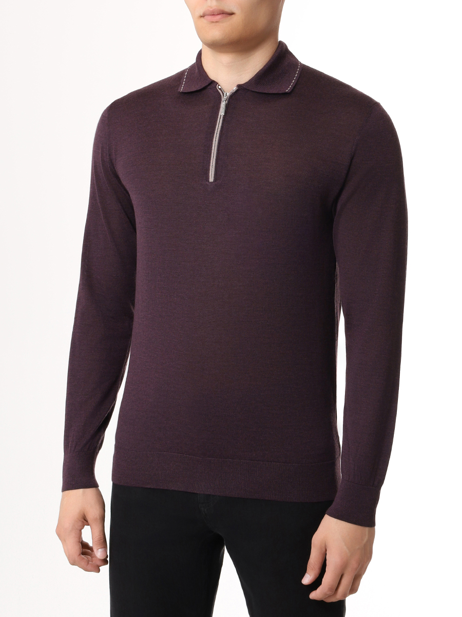 

Поло кашемировое, Бордовый, MOD.11