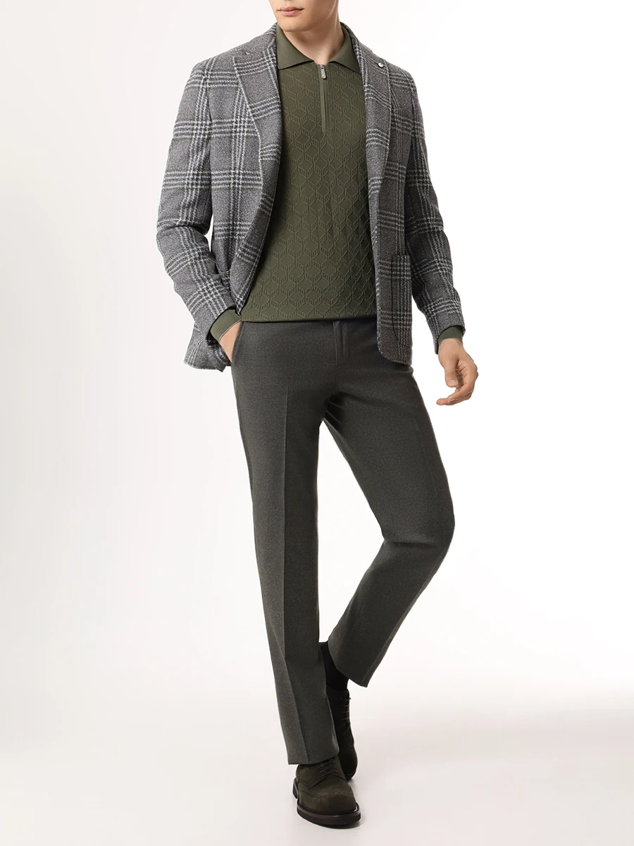 Поло шерстяное SVEVO 13148/ZSA24 MP13 340F Зеленый  Фото 2