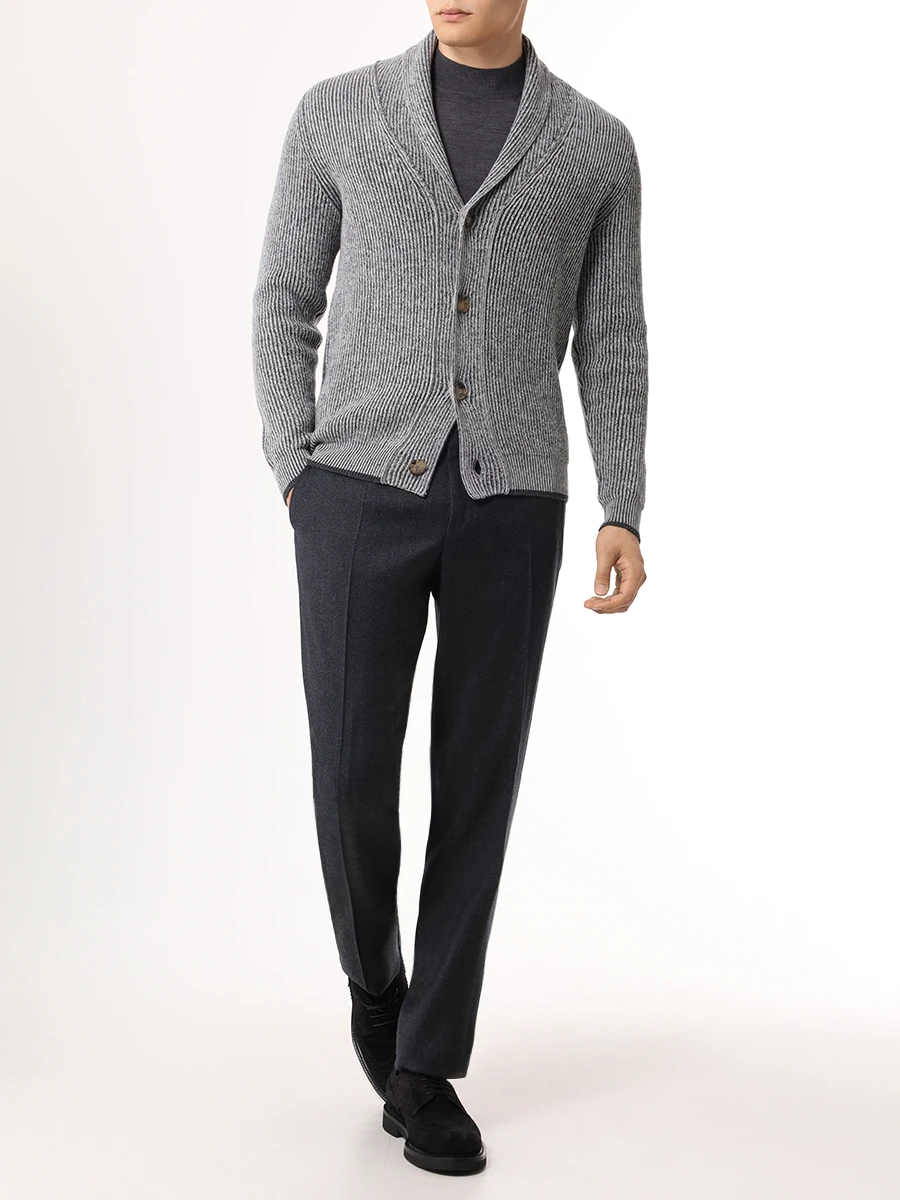 Кардиган шерстяной SVEVO 4026SA24 MP40/2 V9B Серый  Фото 2