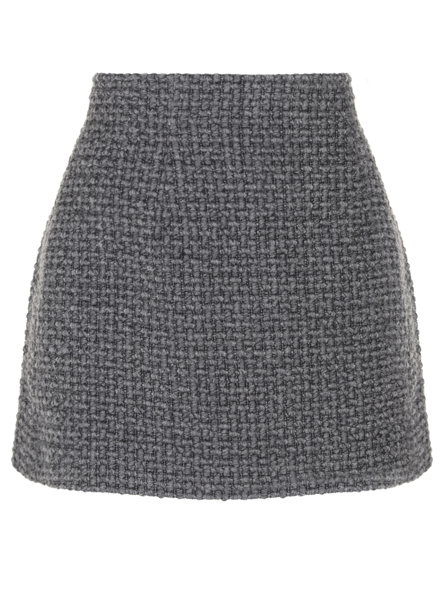 

Юбка шерстяная, Серый, SKU04646866