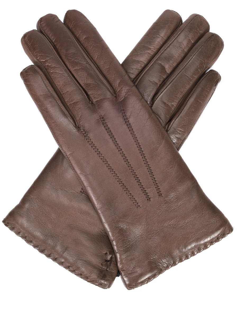 Перчатки кожаные KITON D58907K0533F06002 Коричневый 
