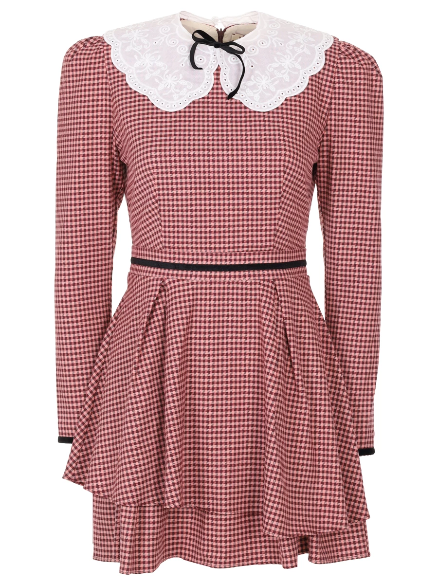 

Платье из хлопка и вискозы, Красный, SKU0564623