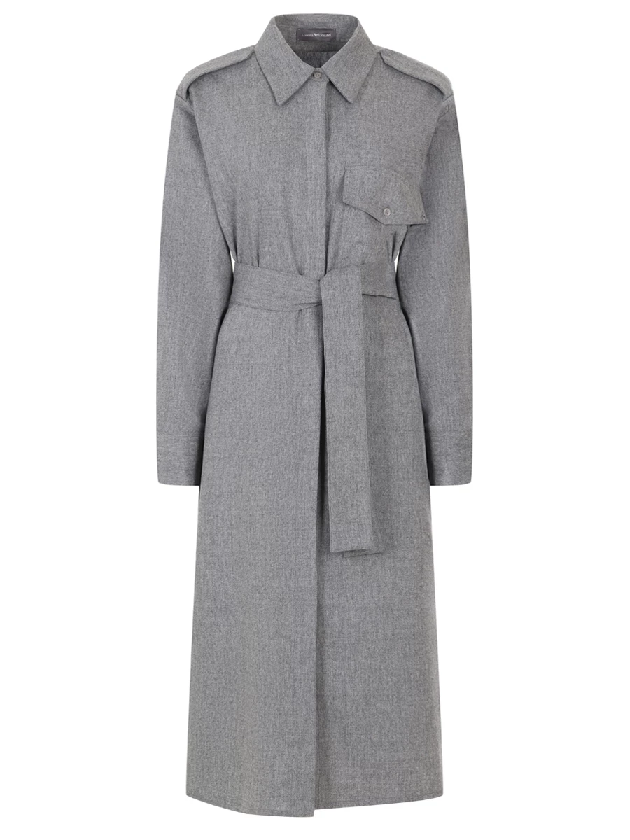 Платье шерстяное LORENA ANTONIAZZI I2448AB58A/4010 940 Серый 