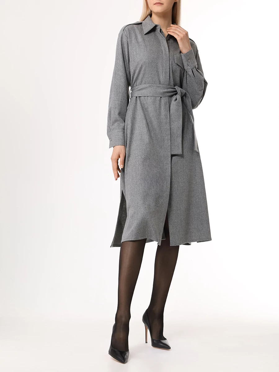 Платье шерстяное LORENA ANTONIAZZI I2448AB58A/4010 940 Серый  Фото 2