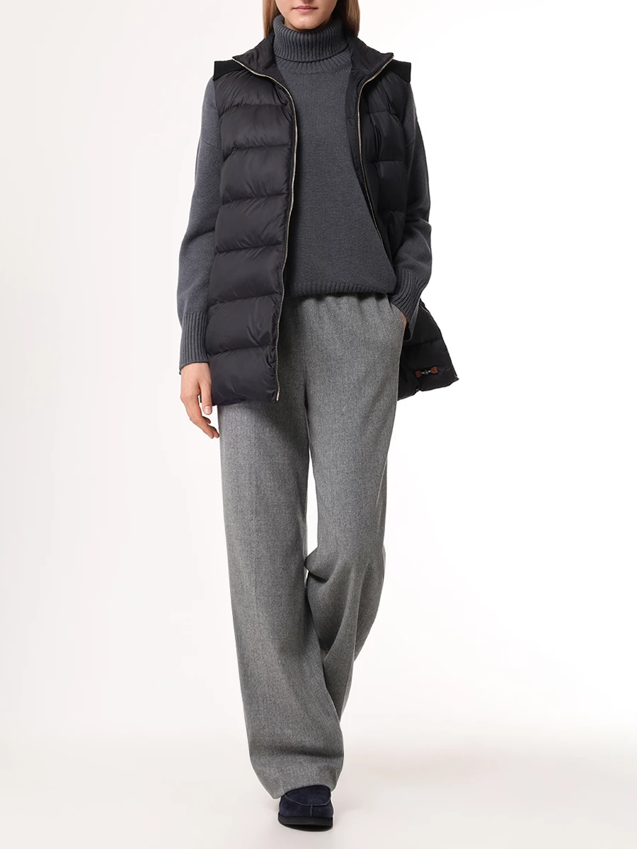 Свитер шерстяной LORENA ANTONIAZZI I24123DM47B/2472 996 Темно Серый  Фото 2