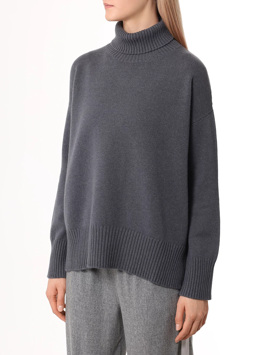 Свитер шерстяной LORENA ANTONIAZZI I24123DM47B/2472 996 Темно Серый  Фото 4