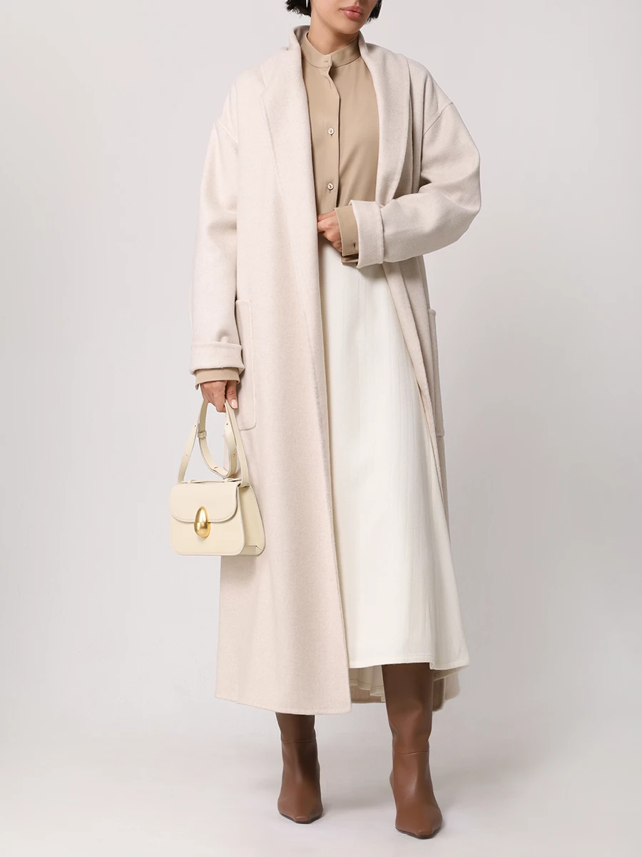 Юбка шерстяная LORENA ANTONIAZZI I2453GO07B/4743 103 Кремовый  Фото 2