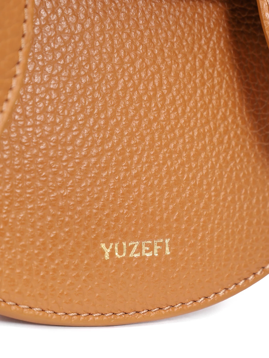 Сумка кожаная Pretzel YUZEFI YUZCO-HB-PRZ-L040 Рыжий  Фото 5