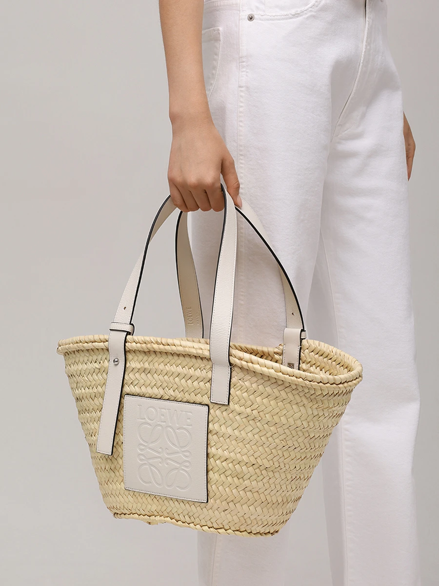 Сумка соломеная LOEWE A223S92X04 2163 Белый  Фото 2