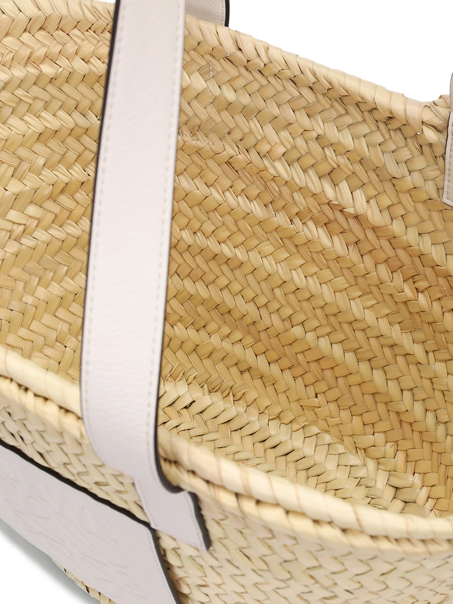Сумка соломеная LOEWE A223S92X04 2163 Белый  Фото 4