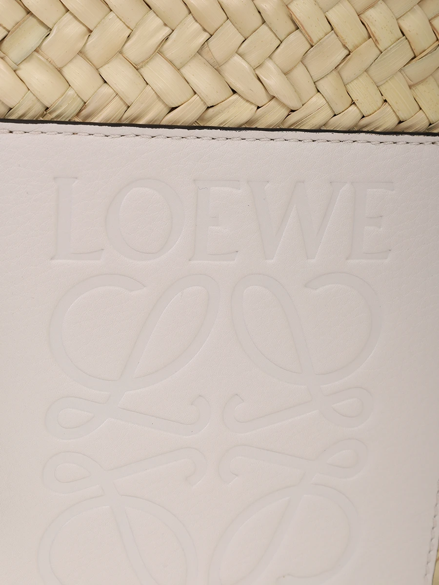 Сумка соломеная LOEWE A223S92X04 2163 Белый  Фото 5